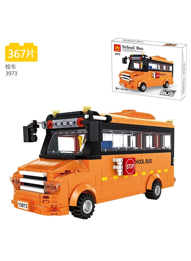 Bus Building Set Toys Gifts for Boys,367 Pieces