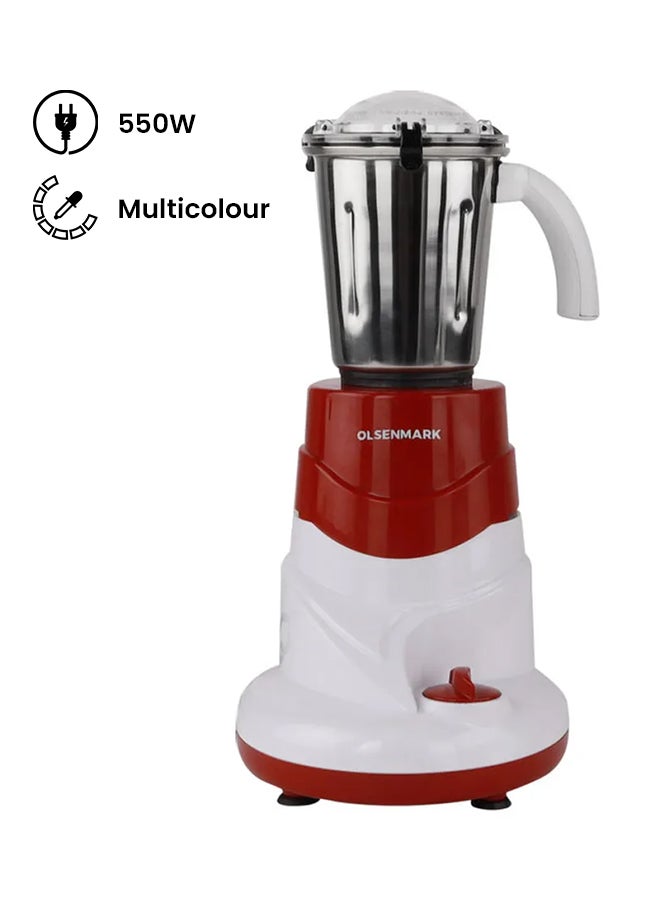 3-In-1 Professional Mixer Grinder and Juicer Set 550.0 W OMSB2440 Multicolour