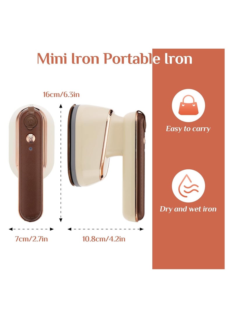 Handheld Steamer Iron for Clothes, Support Dry & Wet Ironing, 800w Mini Portable Clothes Steamer Iron, Professional Micro Travel Hand Clothing Steamer for Home Business, Fabric Wrinkle Remover