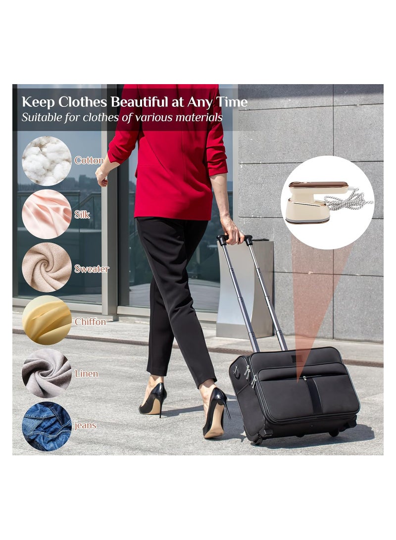 Handheld Steamer Iron for Clothes, Support Dry & Wet Ironing, 800w Mini Portable Clothes Steamer Iron, Professional Micro Travel Hand Clothing Steamer for Home Business, Fabric Wrinkle Remover