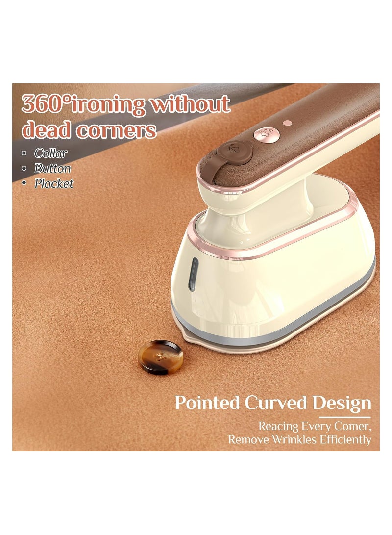 Handheld Steamer Iron for Clothes, Support Dry & Wet Ironing, 800w Mini Portable Clothes Steamer Iron, Professional Micro Travel Hand Clothing Steamer for Home Business, Fabric Wrinkle Remover