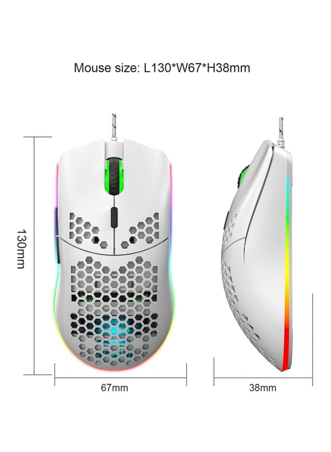 USB Wired Gaming Mouse White