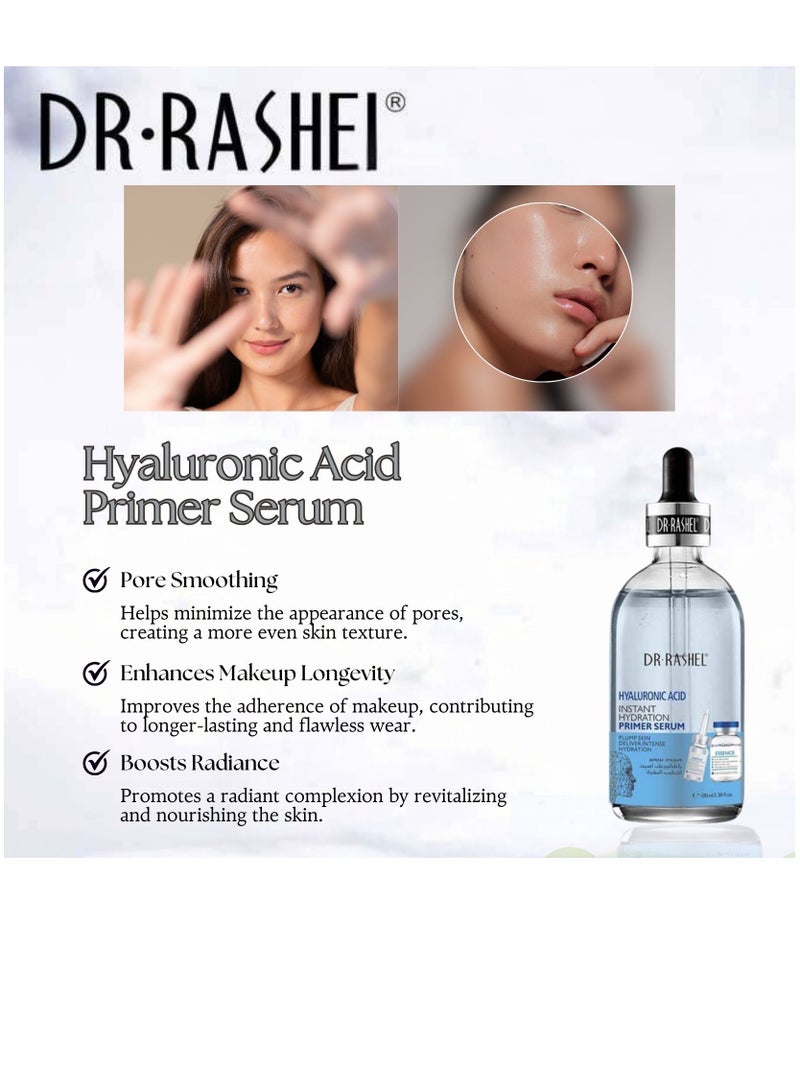 Hyaluronic Skin Cleansing Set Composed 3 PCS Hydration Spray Primer Serum Essence Mask Plump Deliver Intense Hydration 730grams