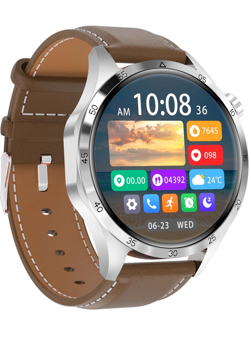 WATCH GT 4 Pro Plus Smart Watch Men 1.6 Inch AMOLED HD Screen IP68 Waterproof Long Battery Latest Smartwatch Brown