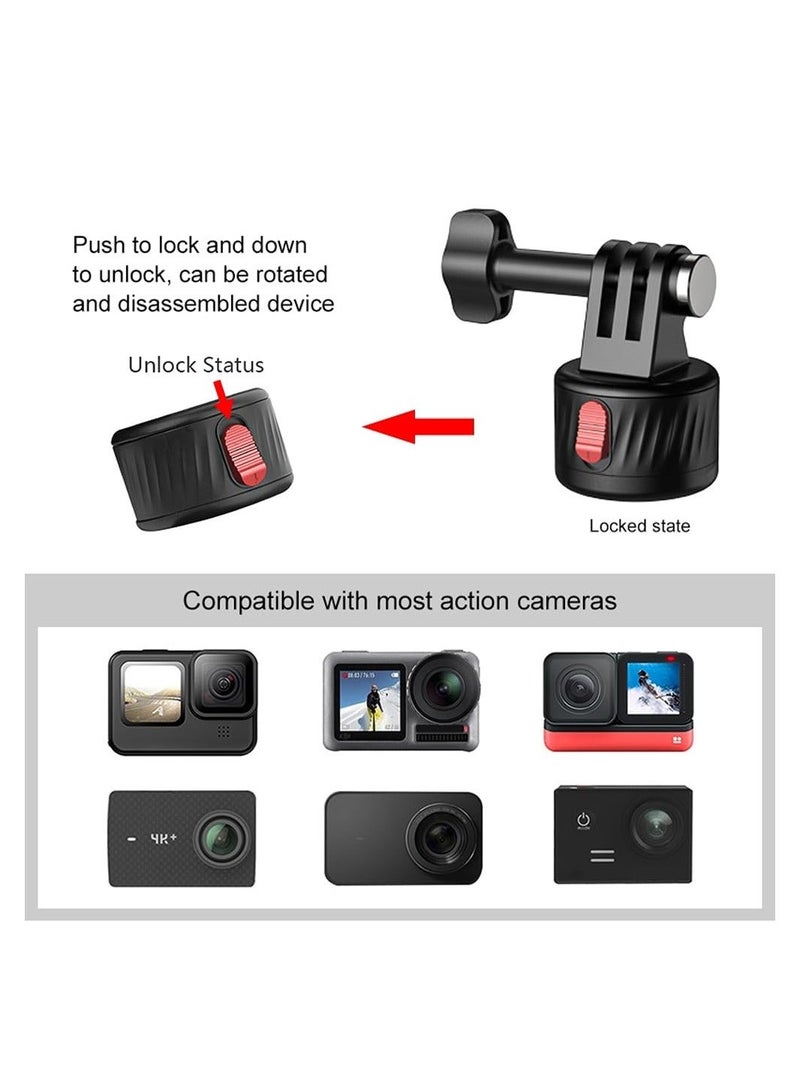 Magnetic Suction Adapter Tripod Quick Release Base Mount Action Camera Accessories Screws Free with Compatible 11/10/9/8/7 Insta 360 AKASO DJI