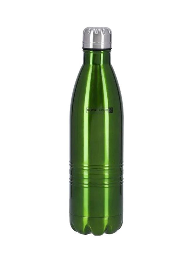 Stainless Steel Vacuum Bottle Green/Silver 750ml