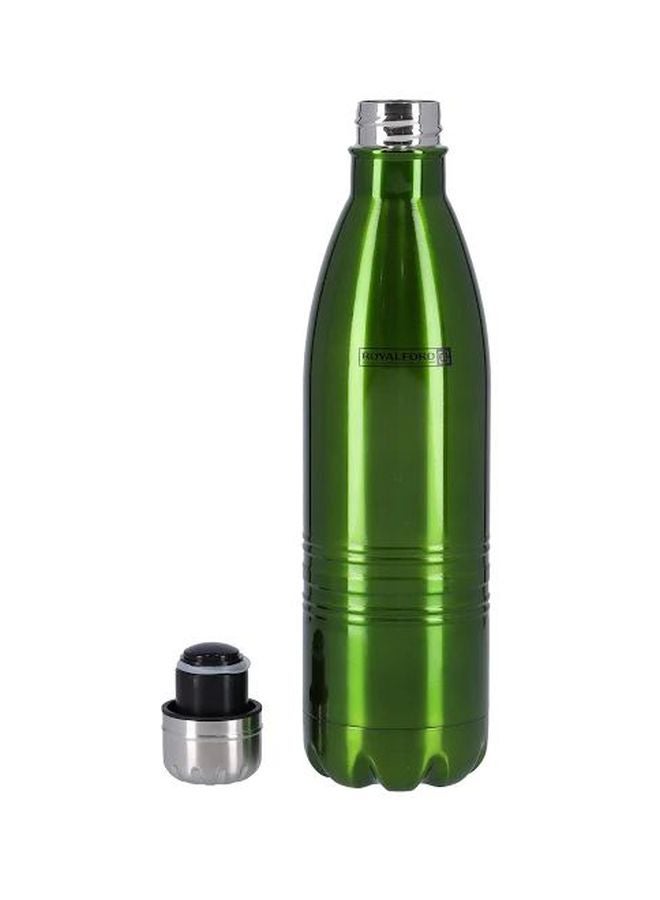 Stainless Steel Vacuum Bottle Green/Silver 750ml