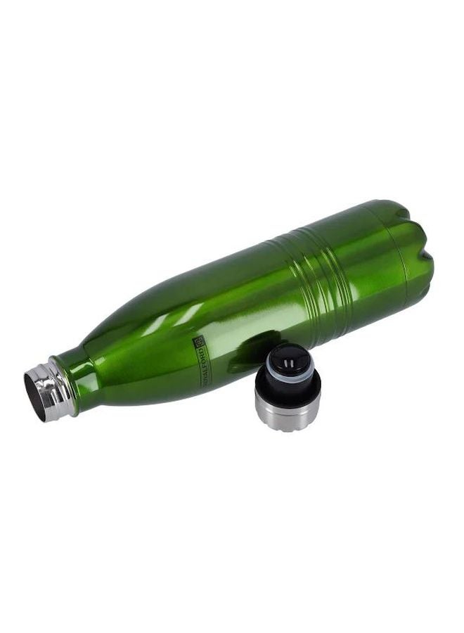 Stainless Steel Vacuum Bottle Green/Silver 750ml