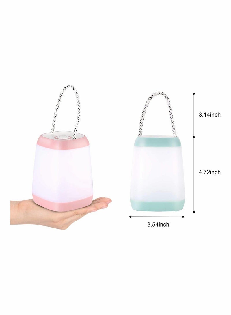 LED Camping Light 2 Pack Portable Tent Lantern 3 Modes for Backpacking Hiking Emergency Battery Powered Lamp Outdoor and Indoor