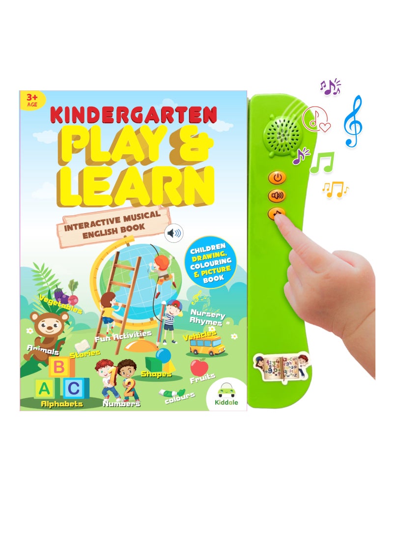 ABC 123 Sound Book Educational Learning Toy| Musical Rhymes, Melody Songs, Audio Stories| Teach ABC Alphabets, 123, Colors,Shapes to your Kid through Sound