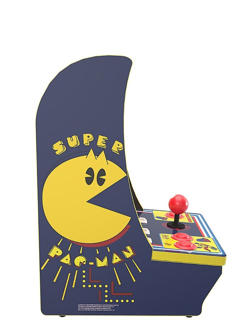 Arcade1Up - Super Pac-Man Counter Cades W/ Marquee & Headphone Jack