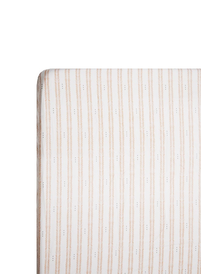Babyezra Crib Sheet, Herringbone
