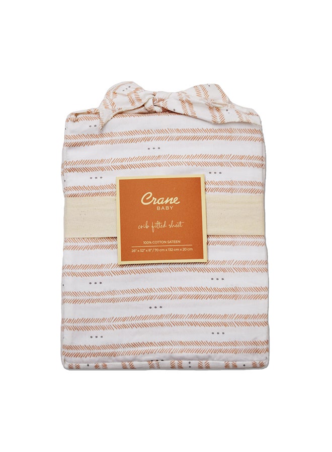 Babyezra Crib Sheet, Herringbone