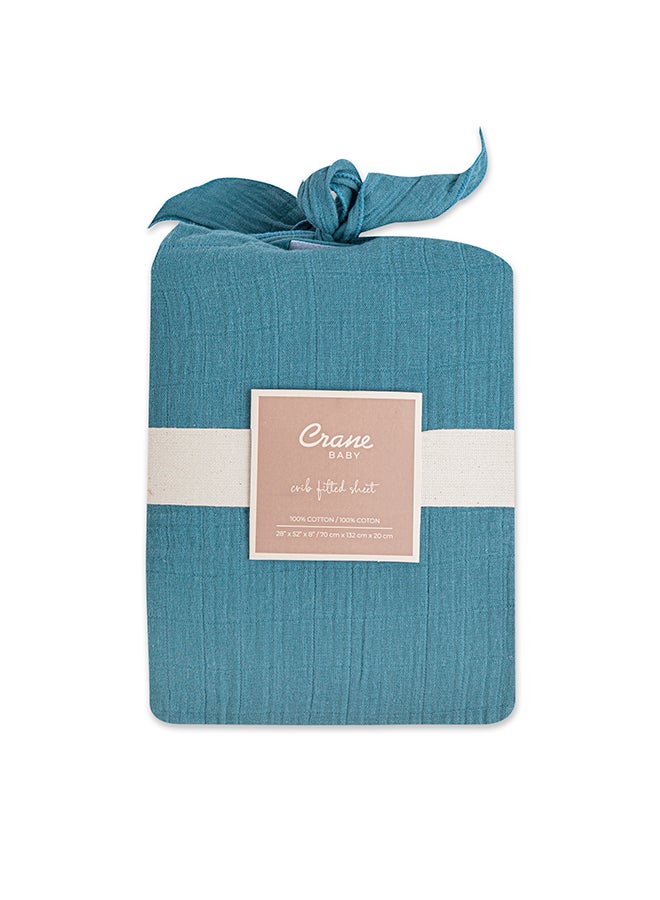 Crib Fitted Sheet, Riverstone