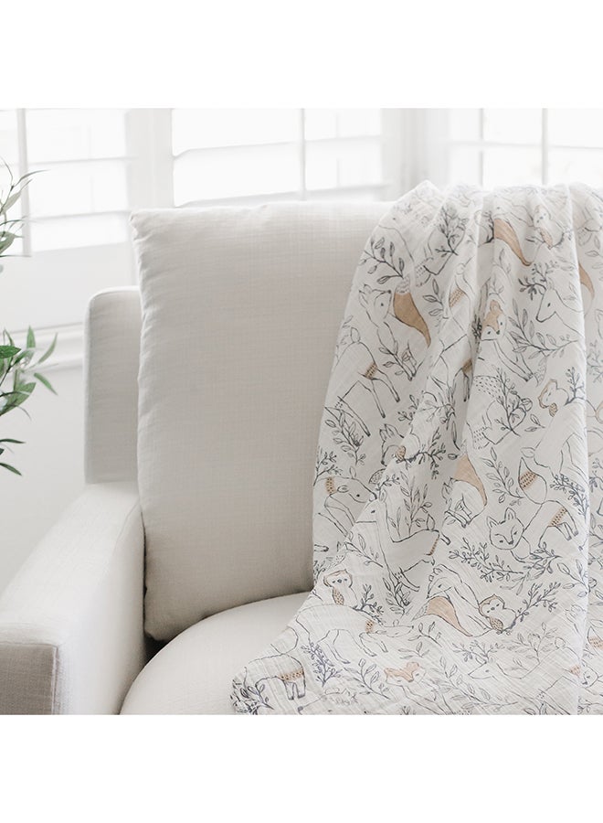 Ezra Single  Swaddle Wraps, Woodland