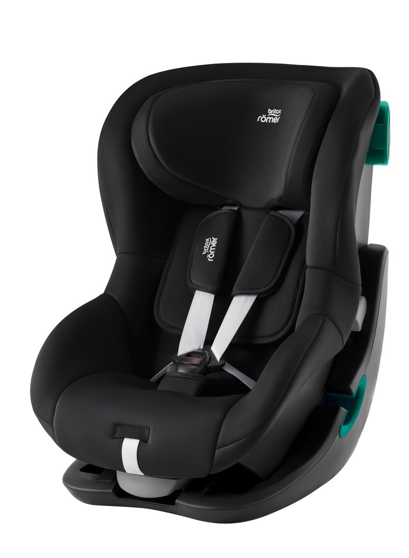 King Pro Car Seat With 5-Point Harness - Space Black (Max Capacity - 20 Kg)