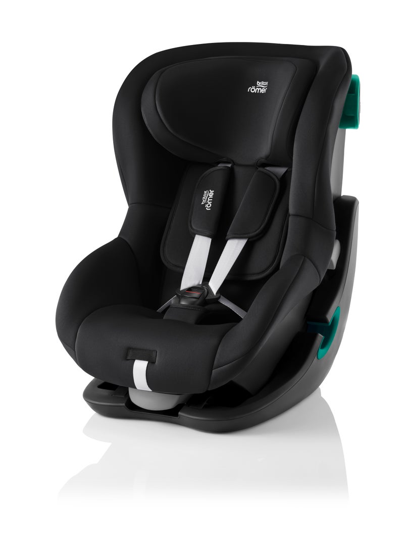 King Pro Car Seat With 5-Point Harness - Space Black (Max Capacity - 20 Kg)