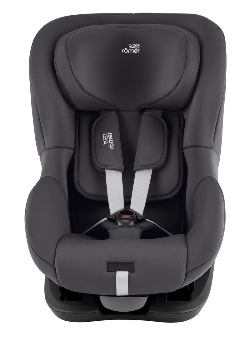 King Pro  Car Seat With 5-Point Harness - Midnight Grey (Max Capacity - 20 Kg)