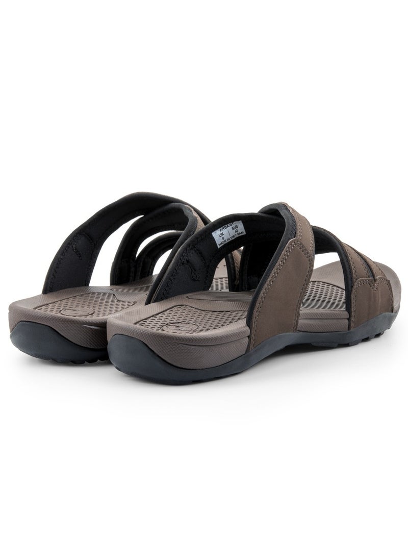 Slippers for Men | Arabic Style Slide-on | Series - ARBA-01 Brown