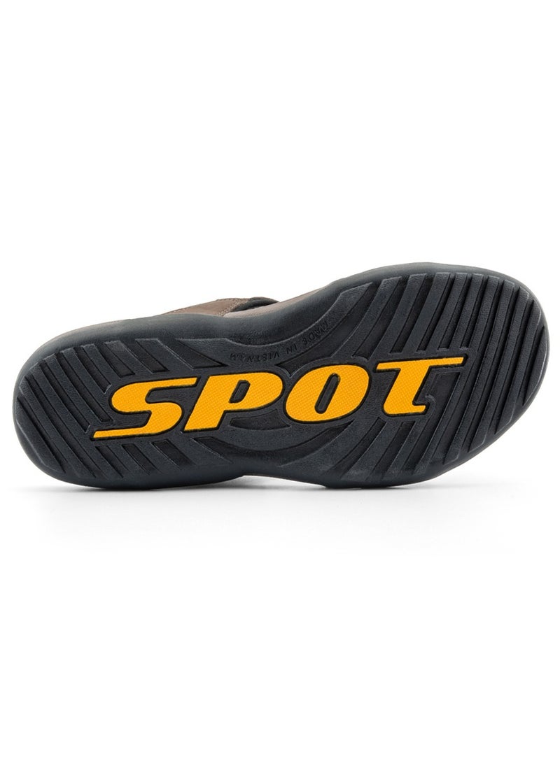 Slippers for Men | Arabic Style Slide-on | Series - ARBA-01 Brown