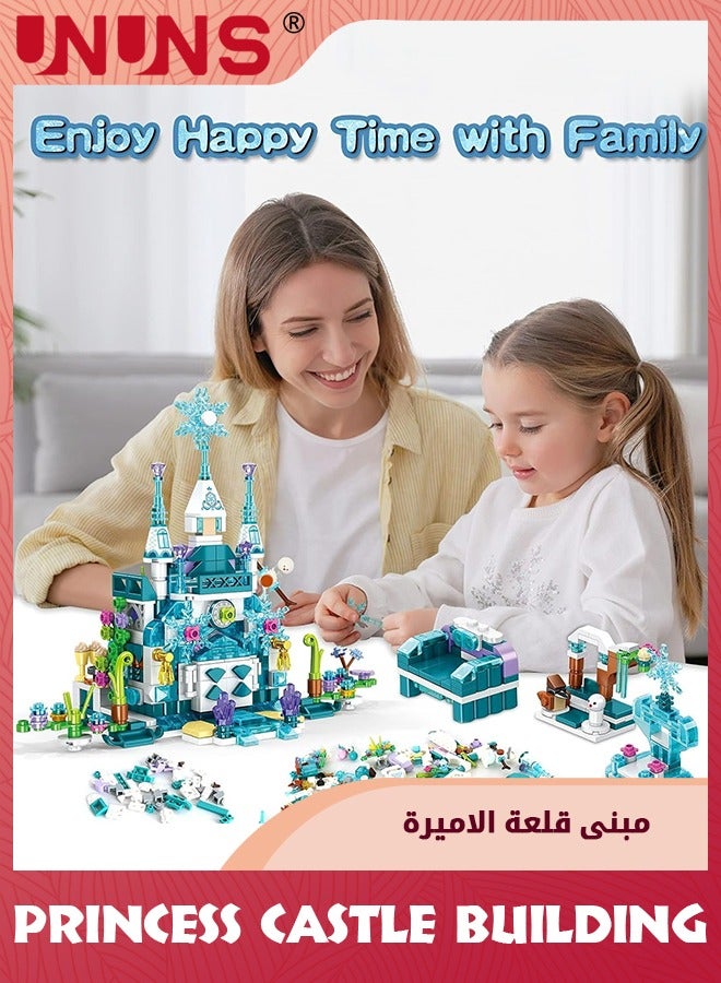 Girls Building Blocks Set,554pcs Princess Castle Toys For Girls,25 Models STEM Building Kit Toys For Kids Age 6-12,Educational Construction Toys Gifts For 6 7 8 9 10 11 12 Years Old Girls