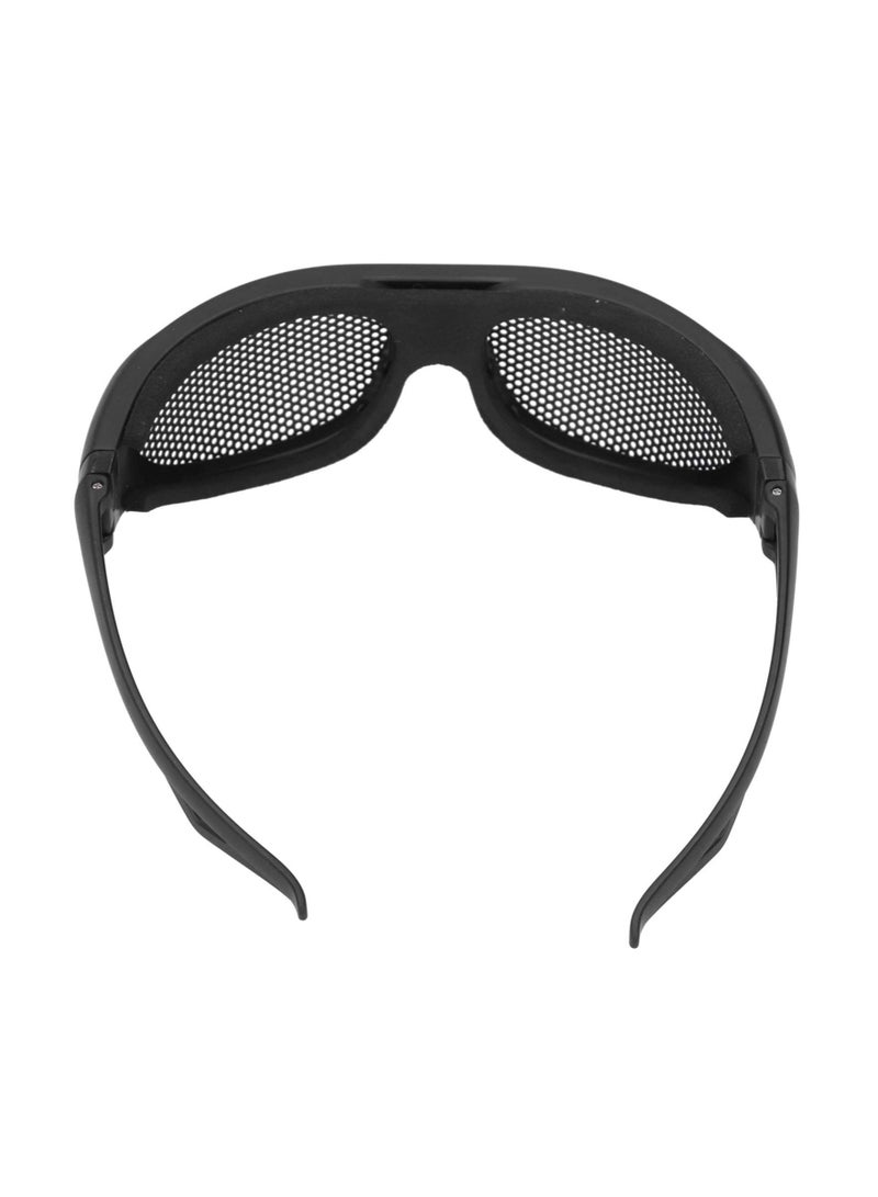 Safety Goggles, Impact Resistant Windproof Iron Mesh Pattern UV400 for Military Fans CS Outdoor Game