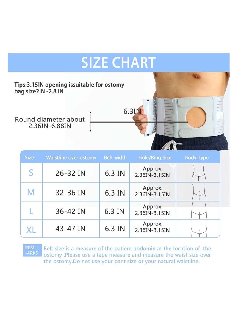 Abdominal Medical ostomy belt, Adjustable Stoma support belt Portable ileostomy colostomy belt, Universal Ostomy belt helps protection ostomy bag, for recovery after any abdominal surgery