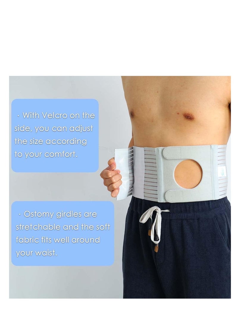 Abdominal Medical ostomy belt, Adjustable Stoma support belt Portable ileostomy colostomy belt, Universal Ostomy belt helps protection ostomy bag, for recovery after any abdominal surgery