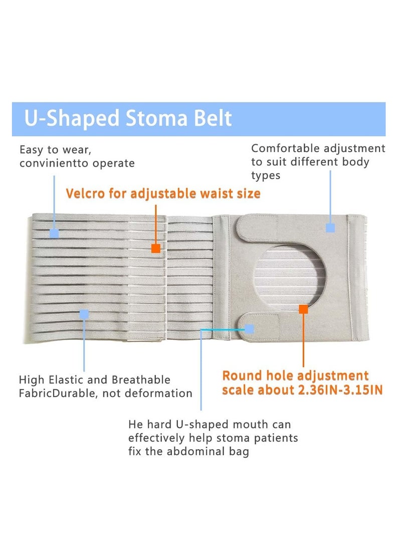 Abdominal Medical ostomy belt, Adjustable Stoma support belt Portable ileostomy colostomy belt, Universal Ostomy belt helps protection ostomy bag, for recovery after any abdominal surgery