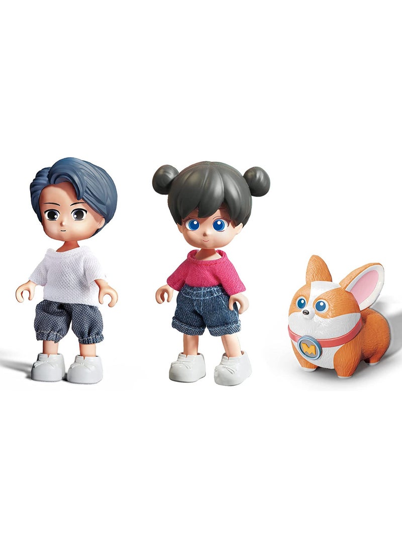 Creative Foldable House Building Set 1809, 346 Big Blocks Gift Toy for 3+ Years Old Boys and Girls Who Love Architecture and City Theme, Kids Learning and Education Family Game