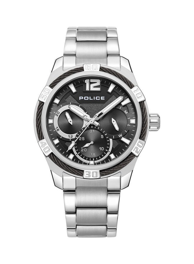 men Analog Round Shape Stainless Steel Wrist Watch PEWJK0005306 - 44 Mm