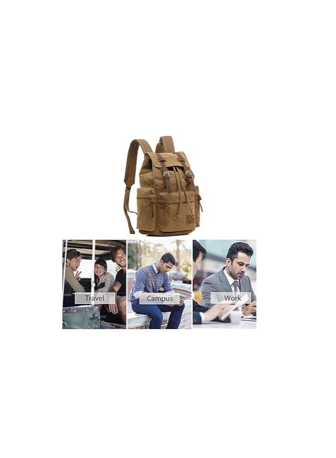 Retro Canvas Hiking Backpack