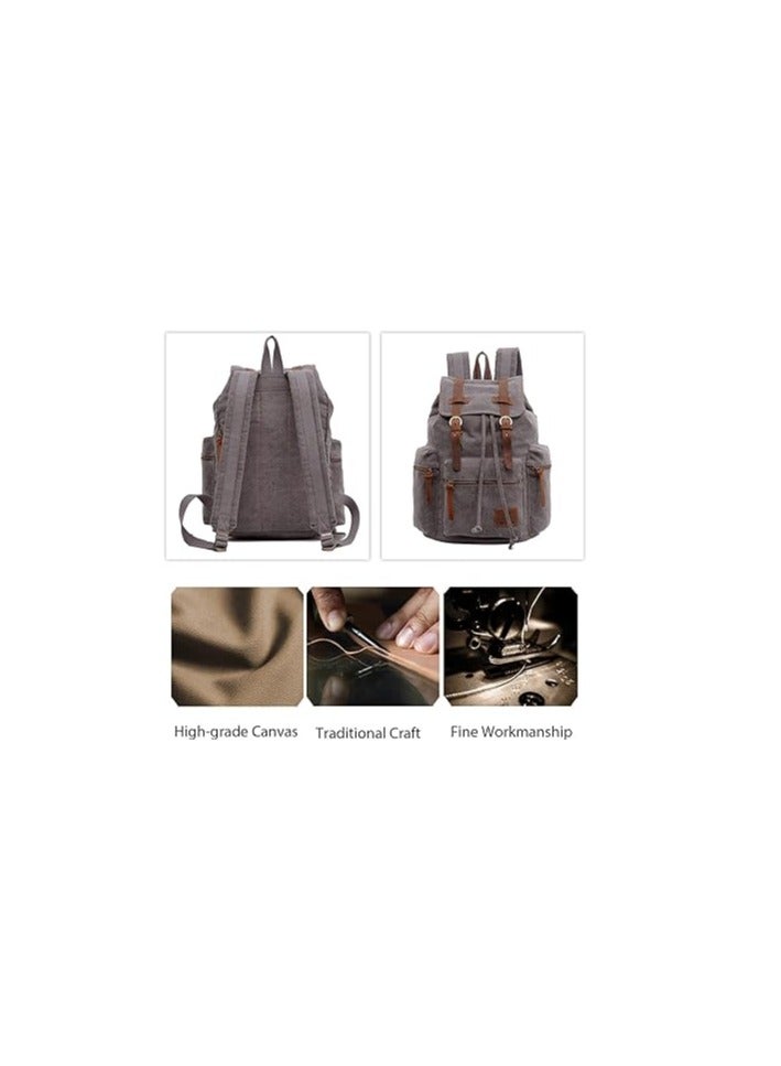 Retro Canvas Hiking Backpack