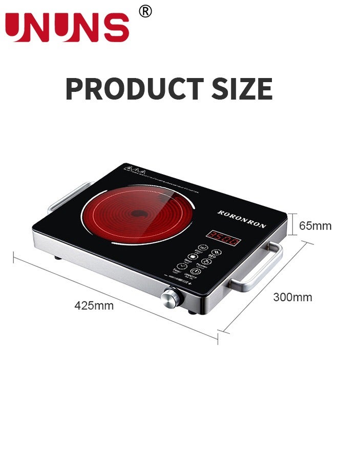 Induction Cooker,Electric Induction Countertop Burner With 2 Handle And LCD Sensor Touch Timer,6 Power Induction Burner For Cooking Induction Cooktop