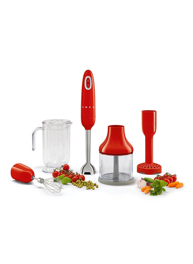 Hand Blender With Accessories HBF02RDUK Red/Clear/Silver