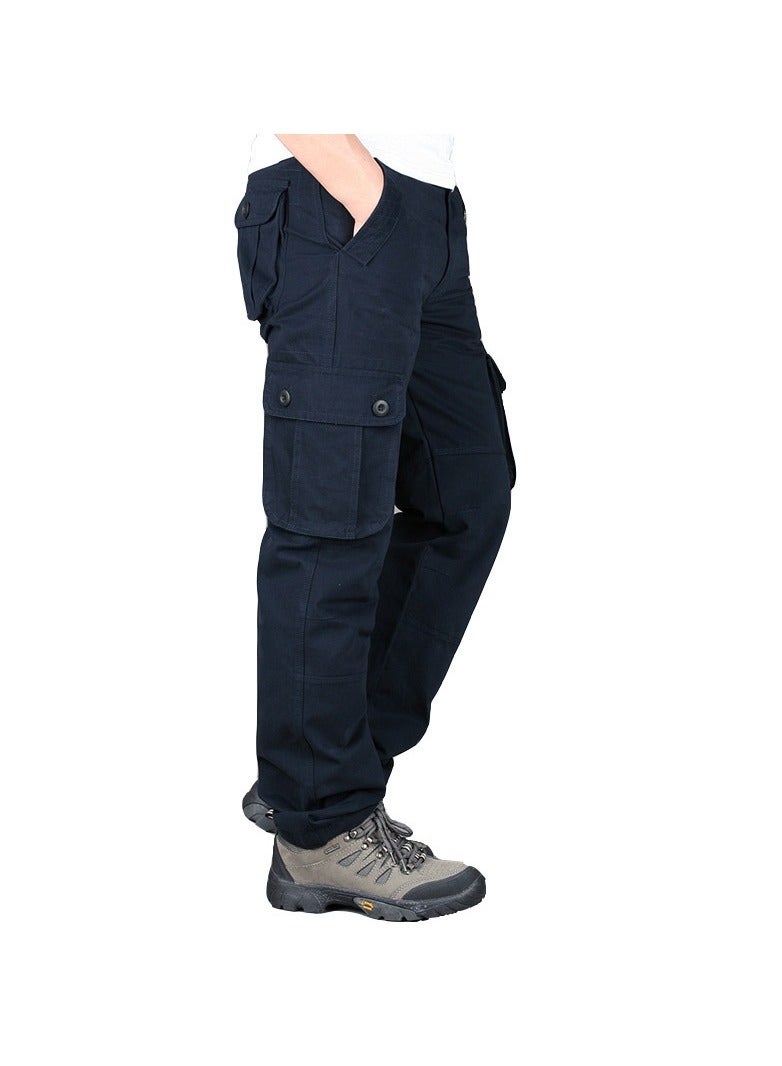 Squality Men Cargo Pants Dark Blue(Six pockets)