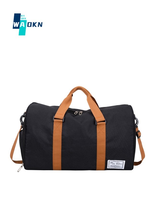 Unisex New Canvas Travel Bag Shoulder Bag Large Capacity Sports Fitness Bag Fashion Portable Short-distance Business Travel Light Luggage