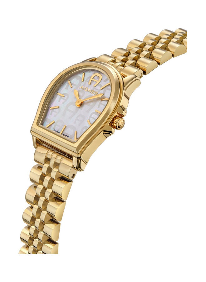 Women's Analog Asymmetrical Shape Metal Wrist Watch ARWLG4810001 - 30 Mm