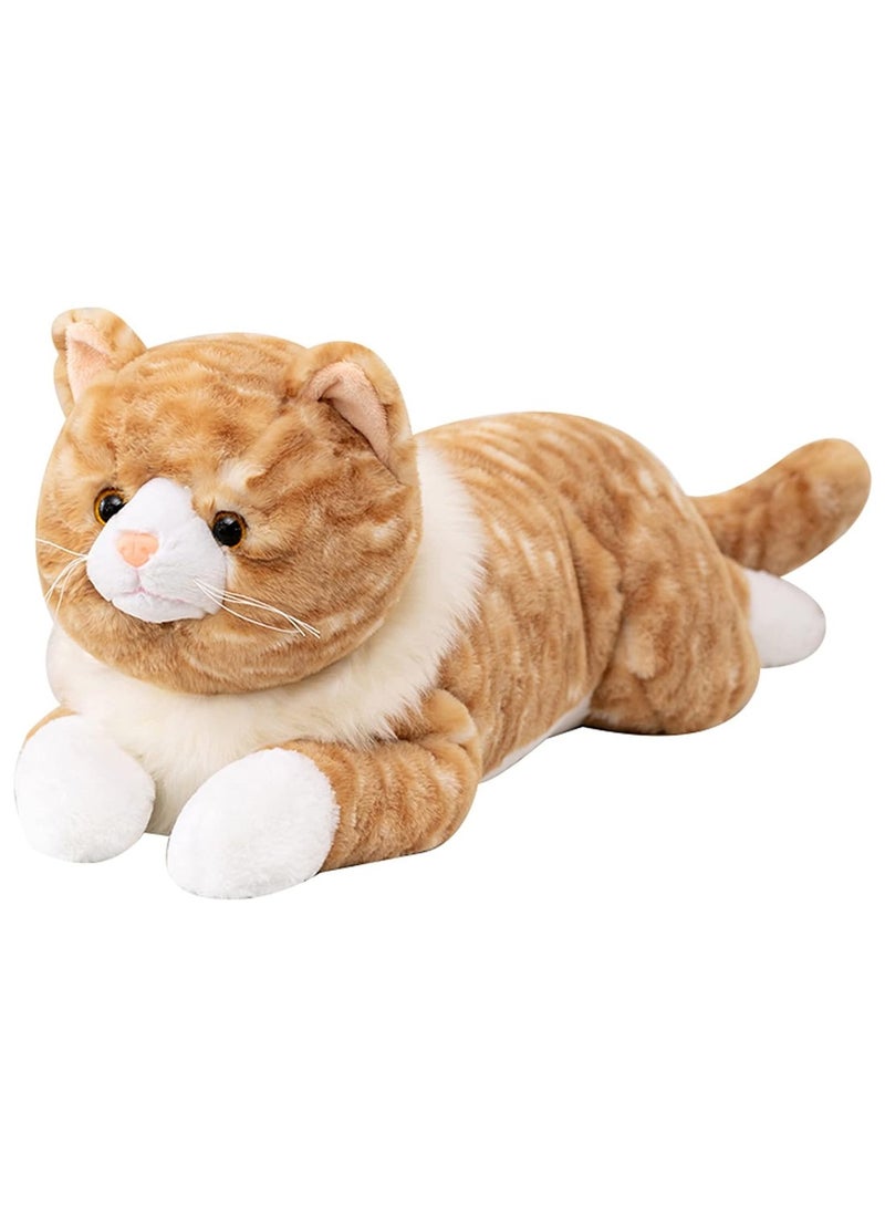Cat Plush Toy Realistic Cat Weighted Plush Animals Pillow Cute Kitten Plush Toy 50CM