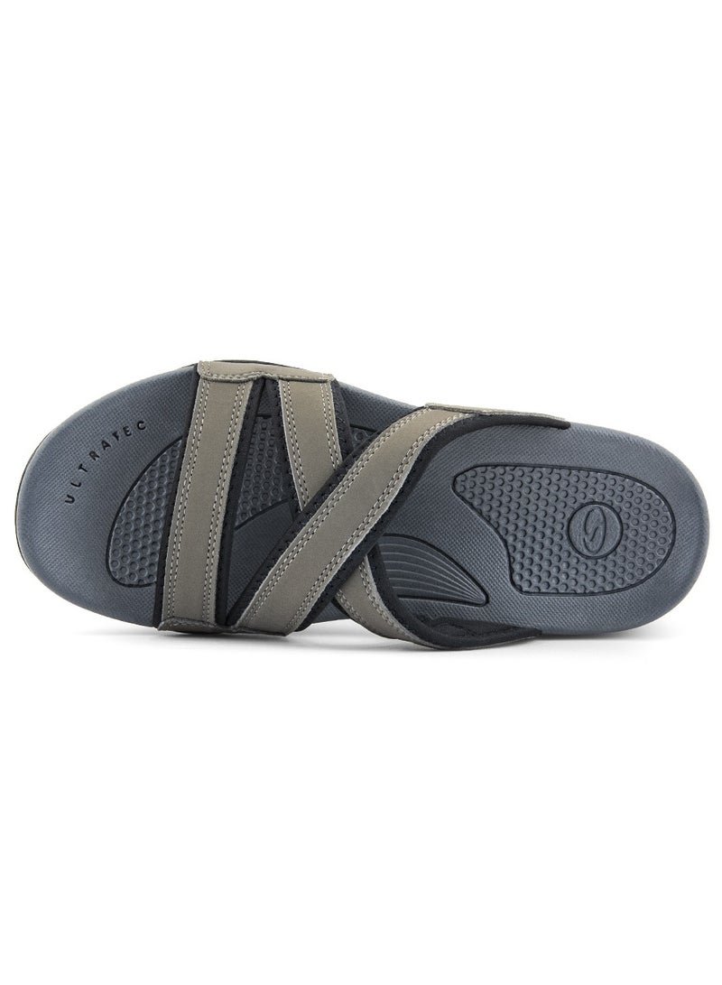 Slippers for Men | Arabic Style Slide-on | Series - ARBA-01 Grey