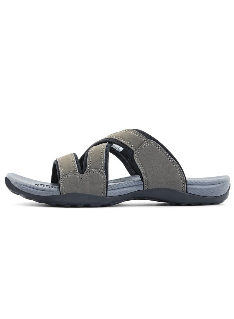 Slippers for Men | Arabic Style Slide-on | Series - ARBA-01 Grey