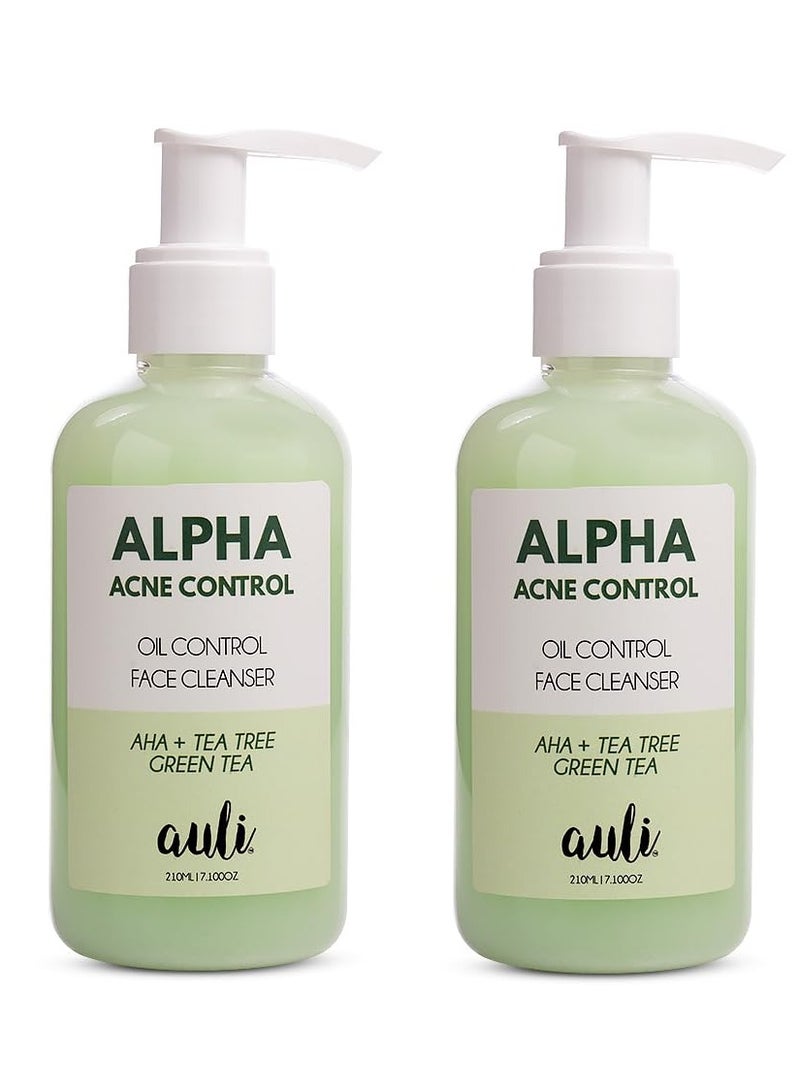 Auli AHA 5% Face Wash for All Skin Types 210ML Pack of 2