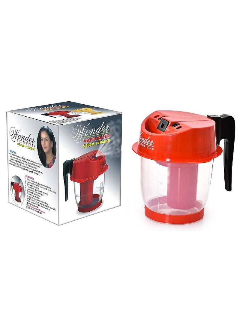 Wonder Professional Plastic Vaporizer Steam Inhaler - Red