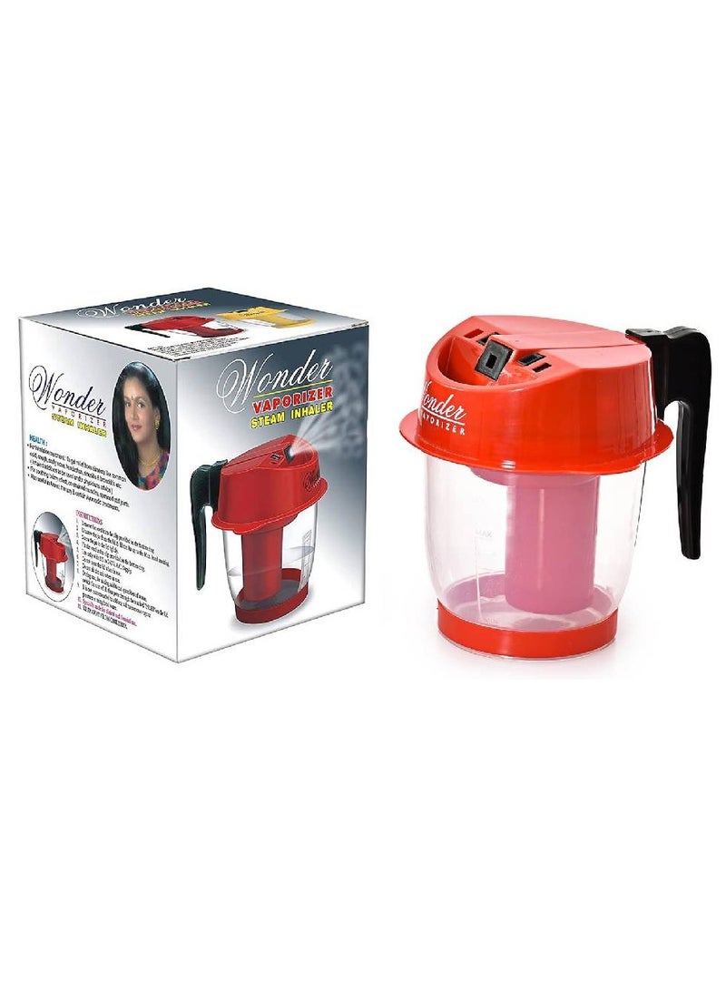 Wonder Professional Plastic Vaporizer Steam Inhaler - Red