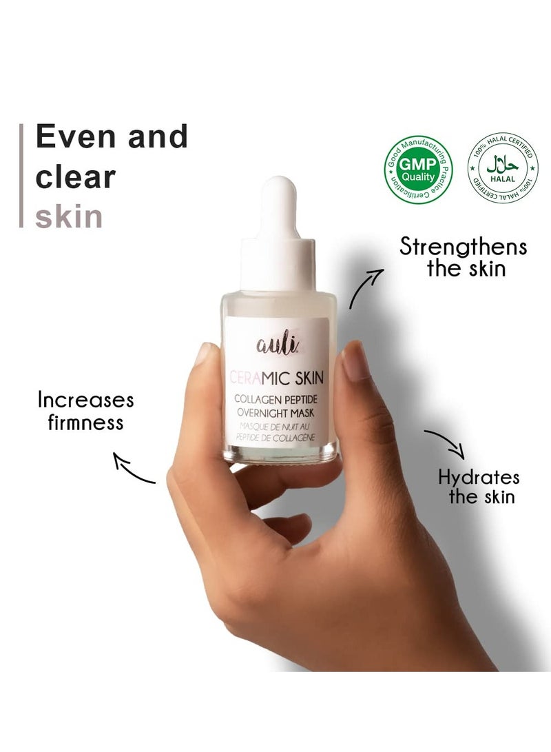 Auli Plant Derived Collagen Peptide 1% Facial Serum for All Skin Types 30ML