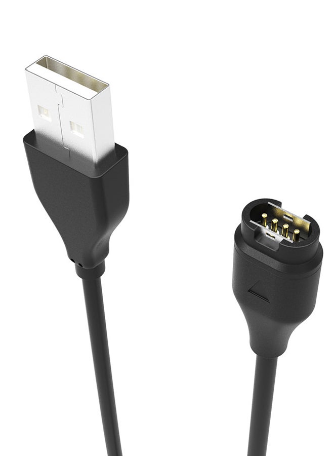 USB Charging Data Cradle Dock Cable Charger For Garmin Fenix 5 5S 5X Plus Black