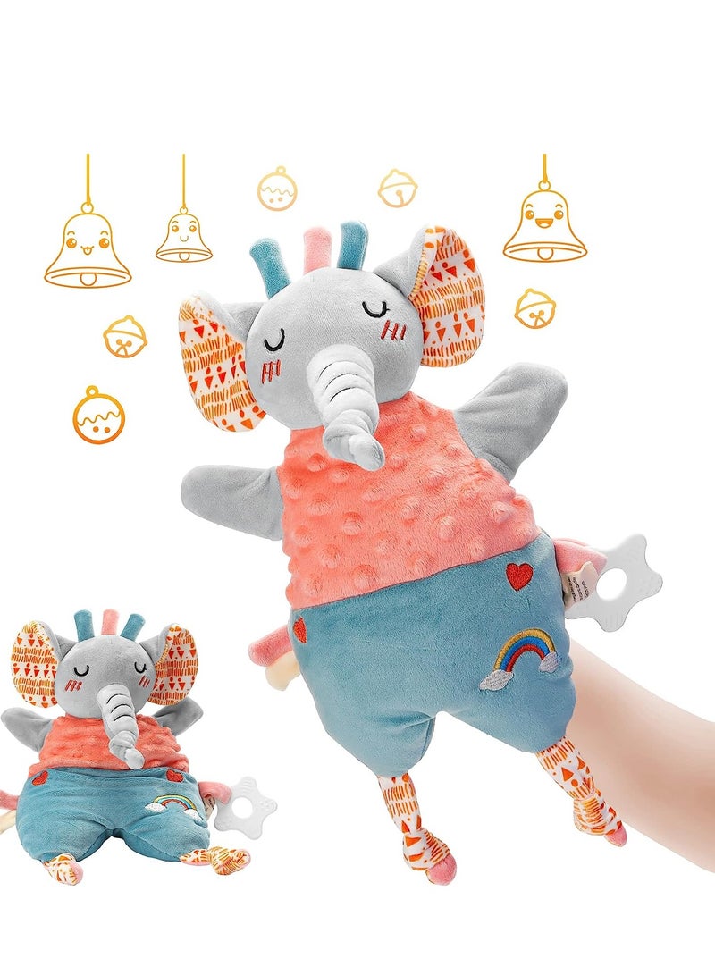 Soft Hand Puppet for Baby, Toddler Animal Plush Toy Includes Elephant, Newborn Activity  Education Learning Plush Toy, Birthday Gifts Baby Cuddly Toys 0 6 12 Months Washable
