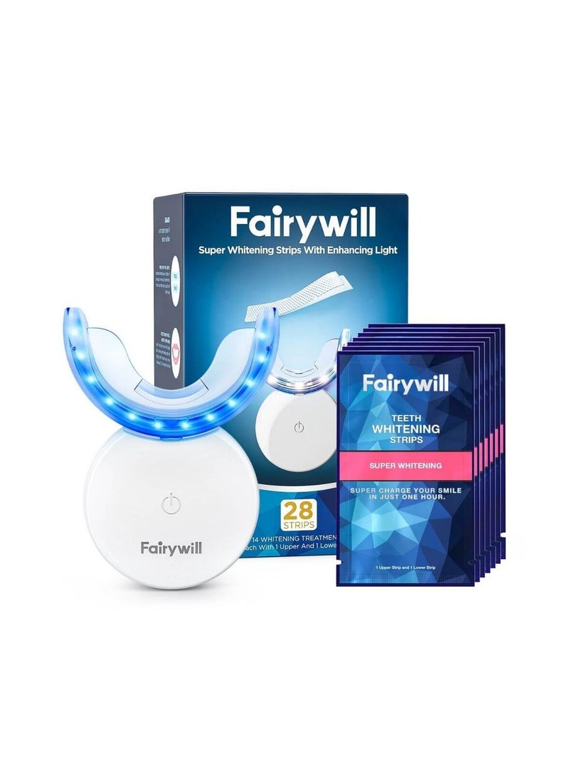 Fairywill Super Whitening Strips With Enhanced Light 28 Strips