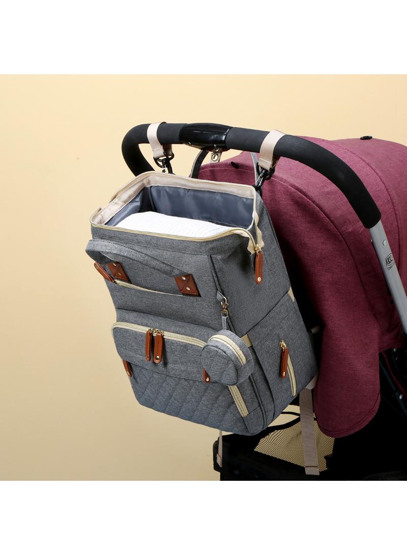 Stylish Multi-Functional Waterproof Baby Large Capacity Durable Travel Diaper Bag