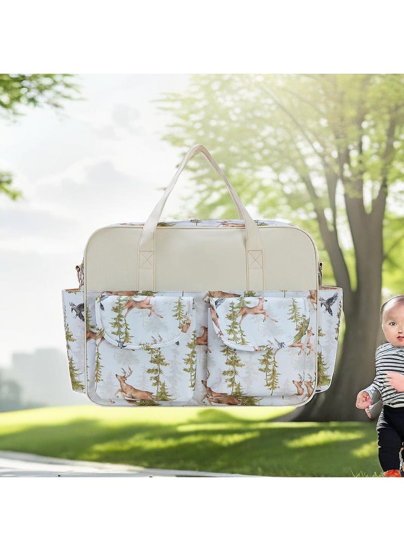 Multifunctional Animal Print Travel Nappy Bag With High-Quality Material